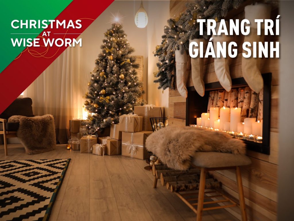 Trang trí giáng sinh cùng lớp Tiếng Anh Wise Worm